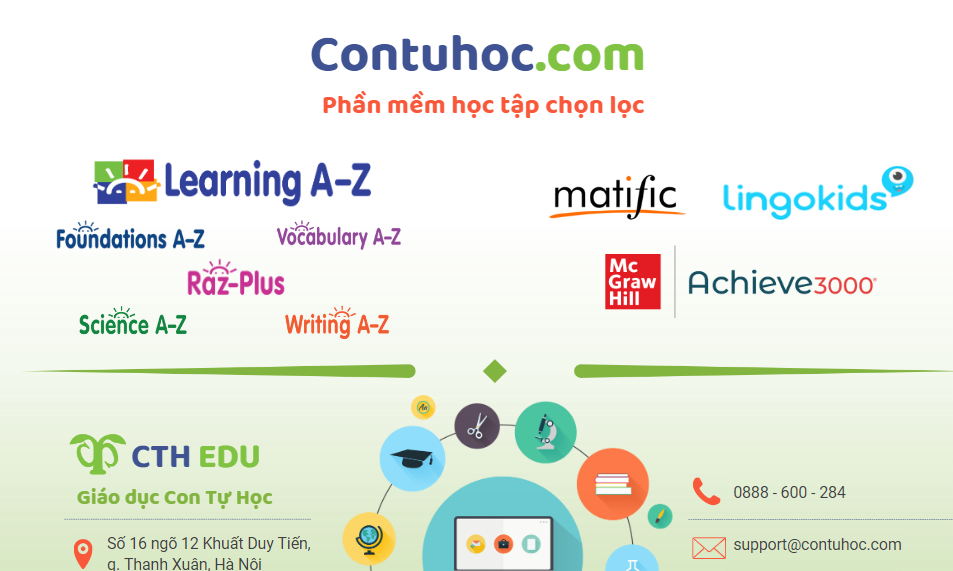 Chương trình học online chọn lọc theo độ tuổi